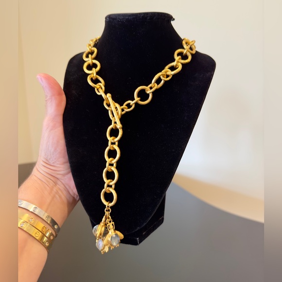 NWT Authentic luxury spring summer Julie Vos Bee Charm Statement Necklace - Picture 9 of 17